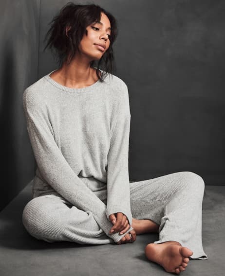 A black woman modelling Target loungewear.